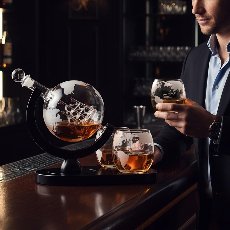 Creative Globe Decanter Set wi - Decanter Globe Set recension och pris