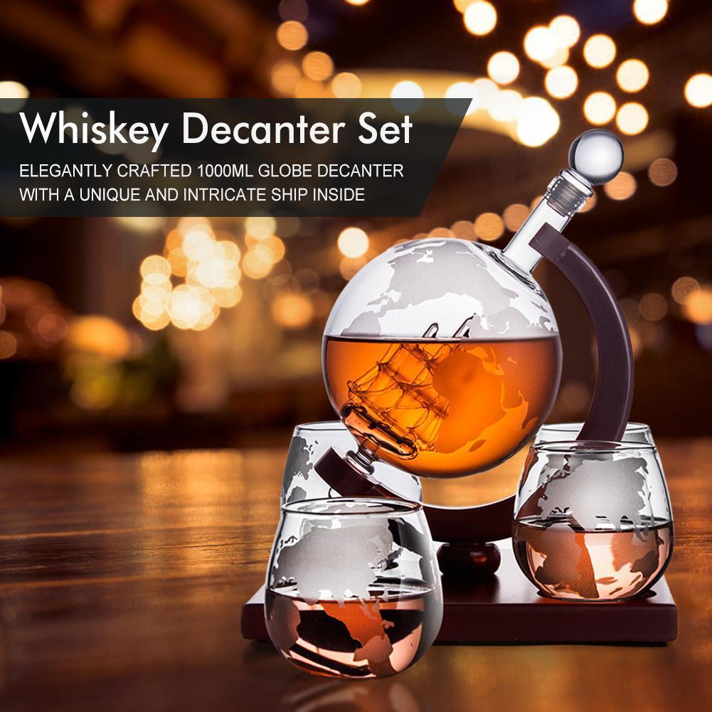 Globe Decanter Sailing Whiskey - Decanter Globe Set recension och pris