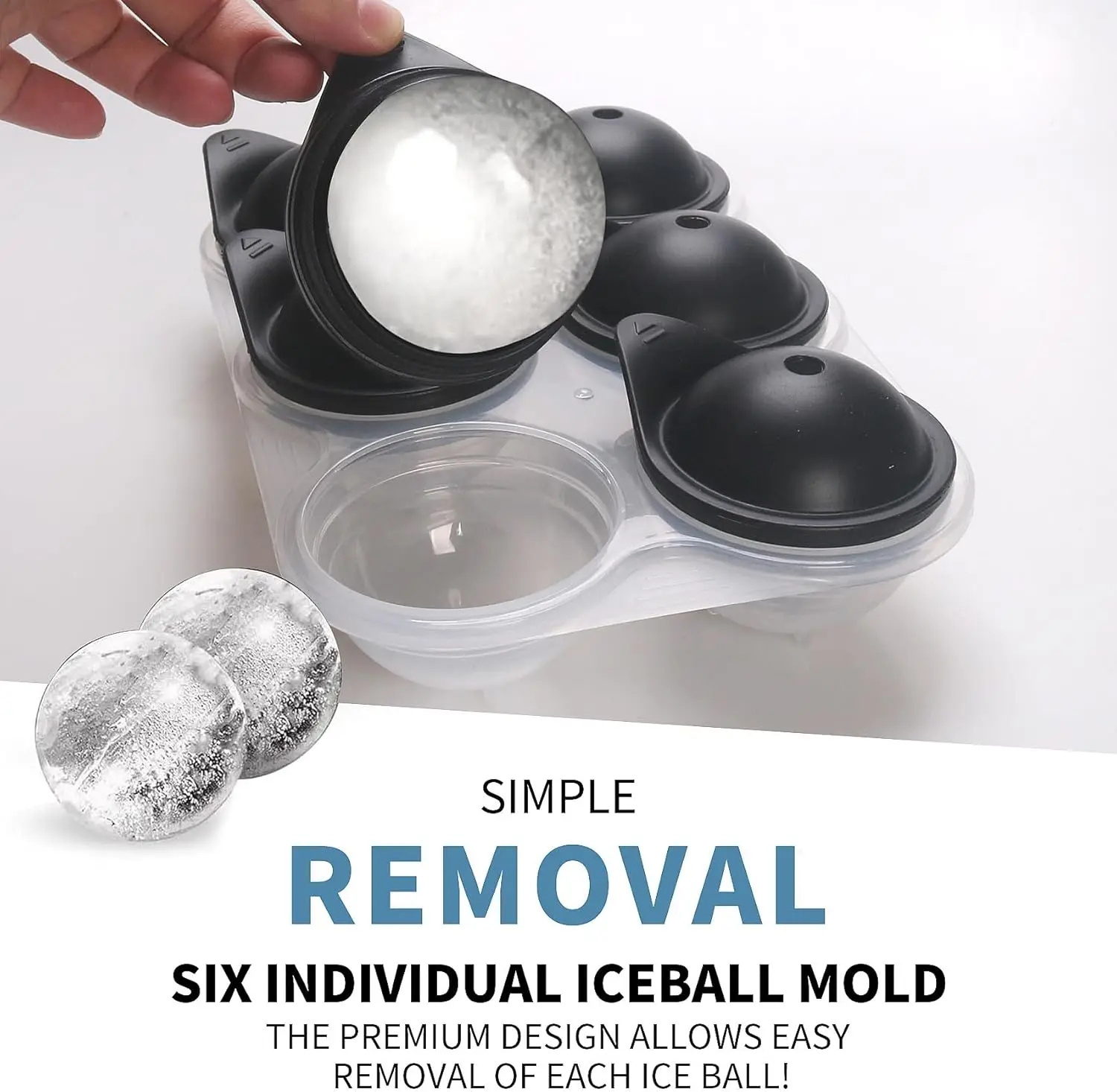 Large Silicone Ice Cube Tray W - Ice Mold Sphere recension och pris