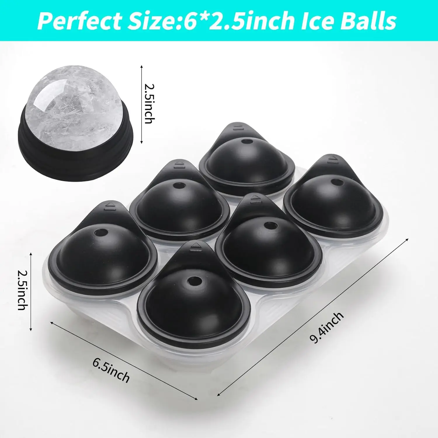 Large Silicone Ice Cube Tray W - Ice Mold Sphere recension och pris