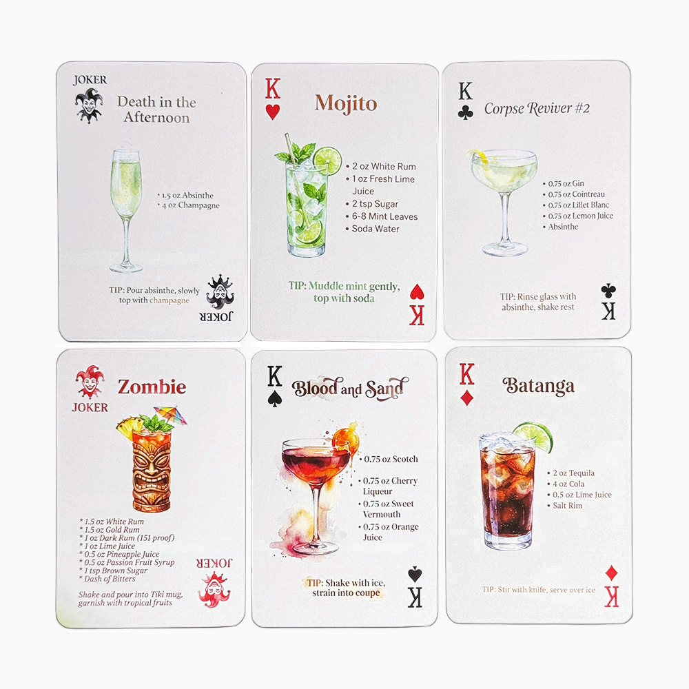 54-Card Deck of Original Cockt - Cocktail Recipe Book recension och pris