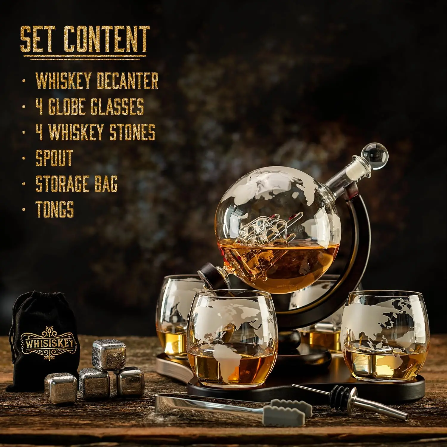 NANCIHUI Creative glass decant - Decanter Globe Set recension och pris