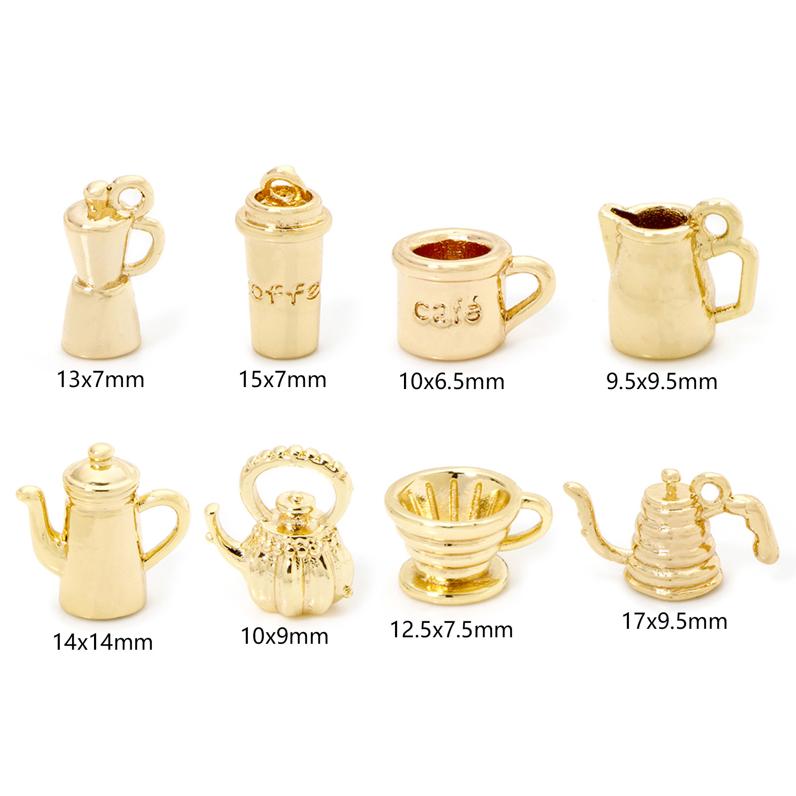 2/5 Piece Brass Charms 18k Gol - Citrus Juicer Bar recension och pris