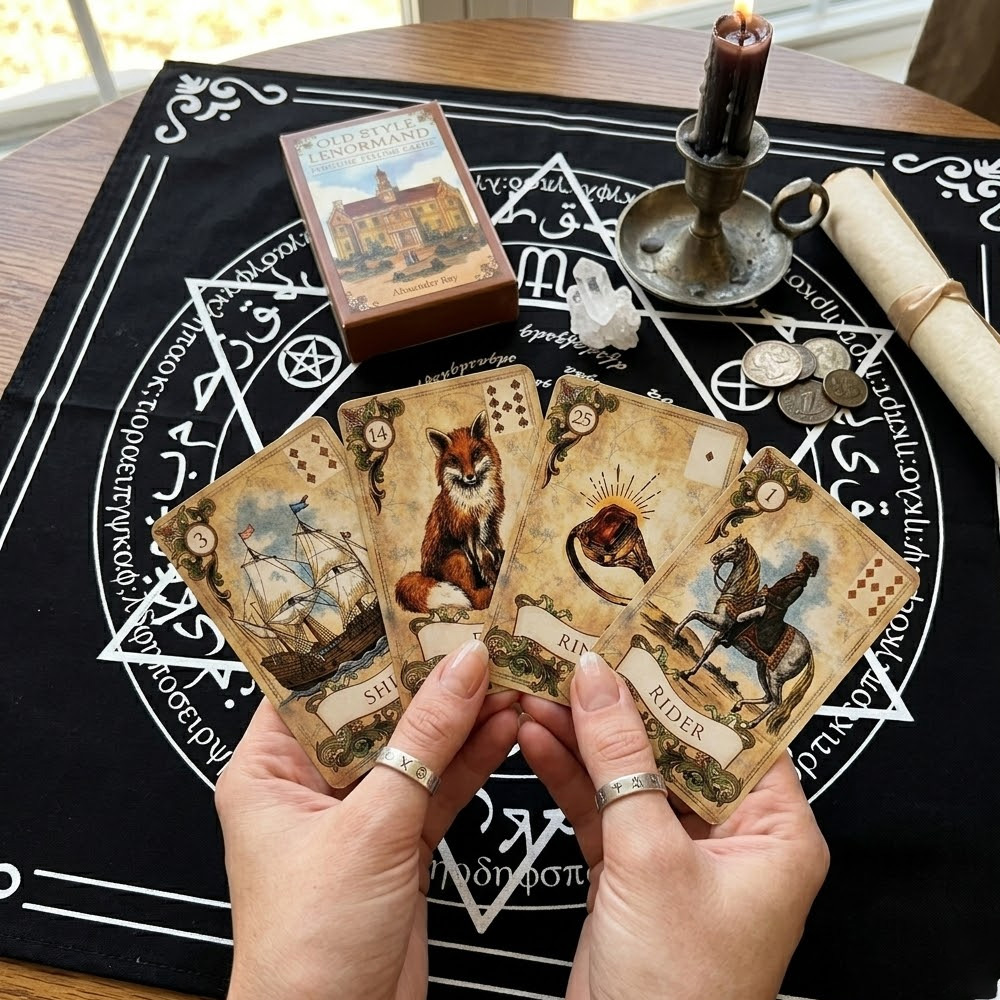 38-Card Retro-Style Lenormand  - Cocktail Recipe Book recension och pris