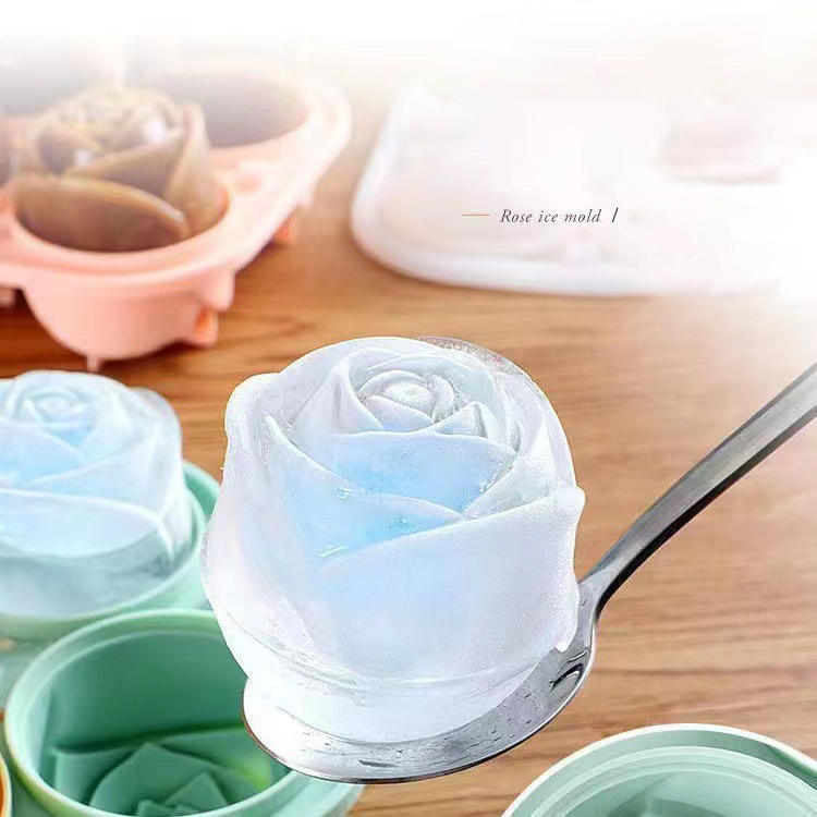 3D Rose Ice Molds 4 Holes Ice  - Ice Mold Sphere recension och pris