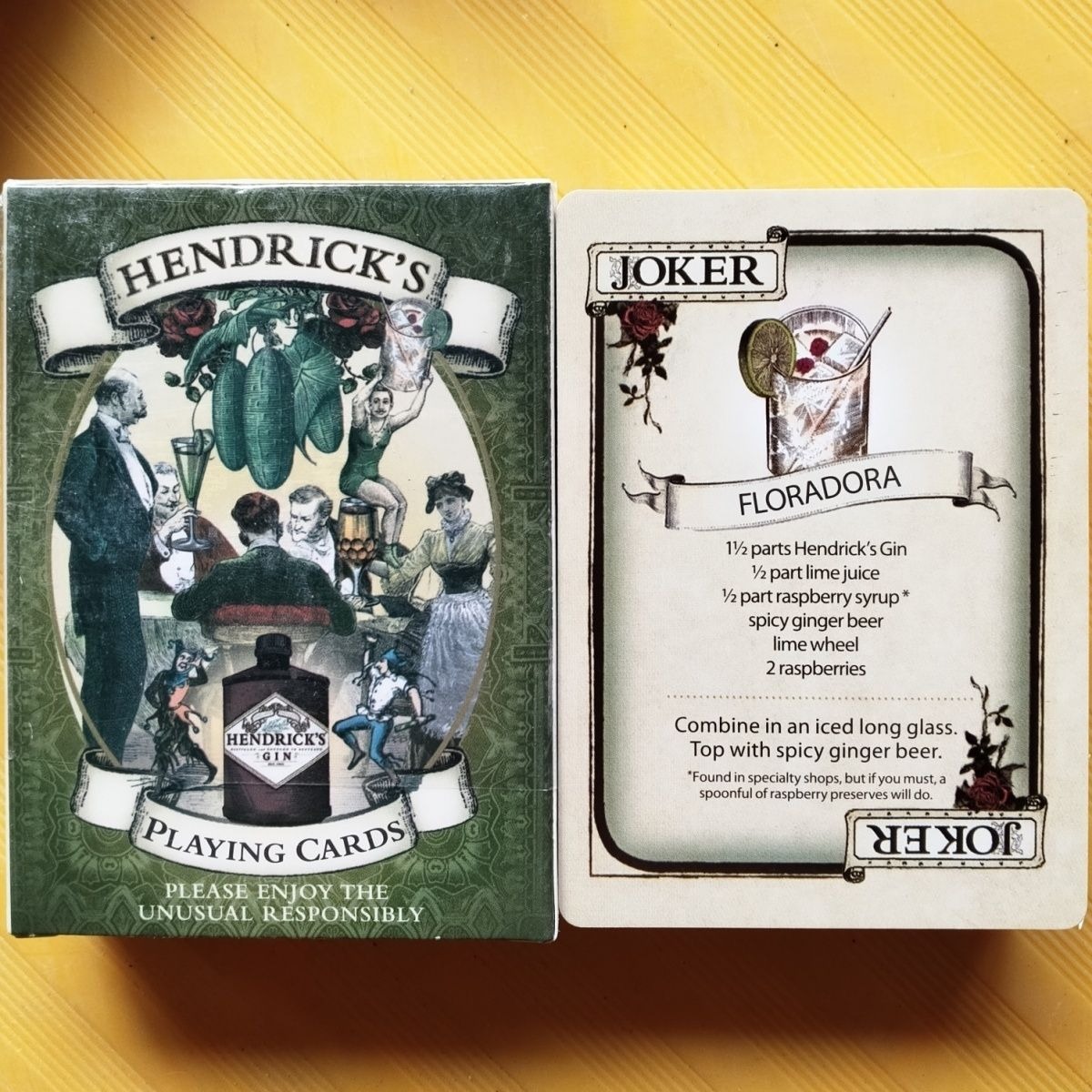 Hendrick's Gin Playing Cards D - Cocktail Recipe Book recension och pris