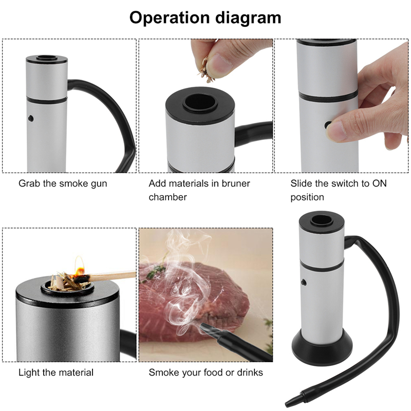 1 Set Food Cold Smoke Generato - Smoking Gun Kit recension och pris