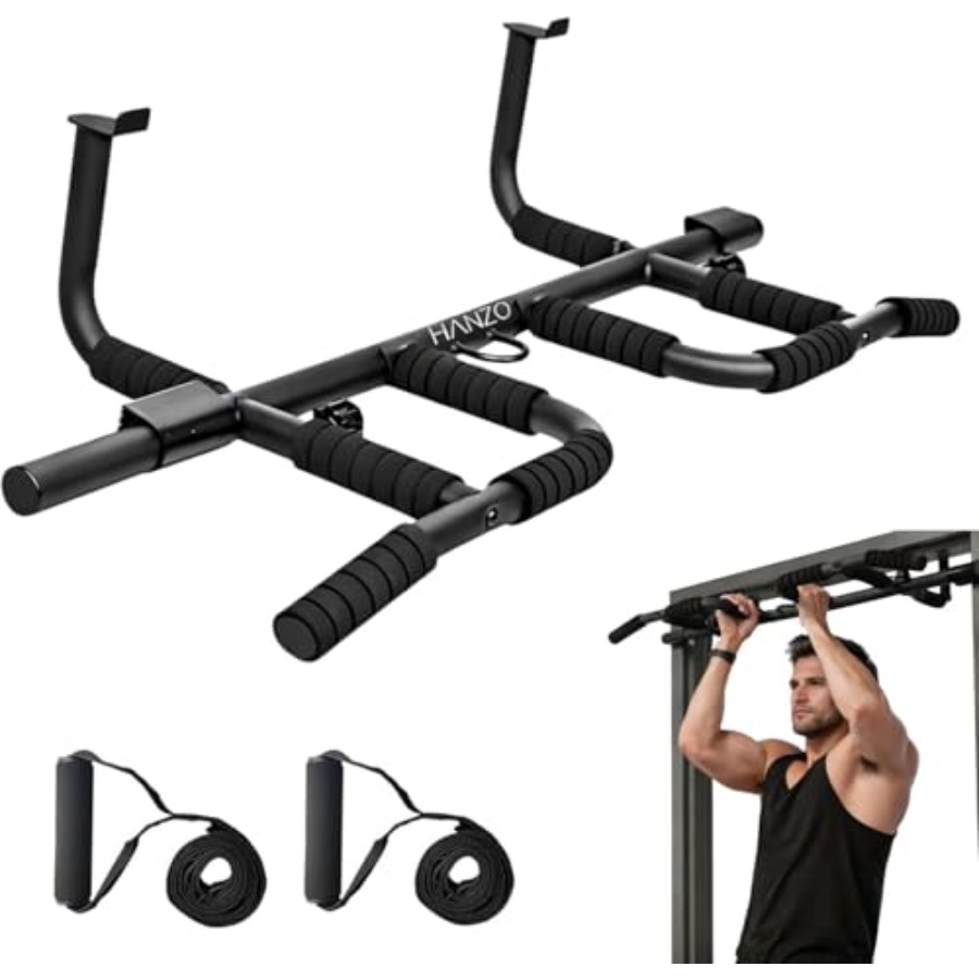 Doorway Pull Up Bar Set with S - Home Bar And Gym recension och pris