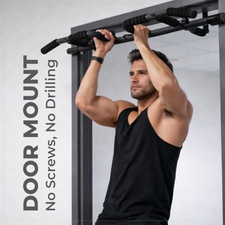 Doorway Pull Up Bar Set with S - Home Bar And Gym recension och pris