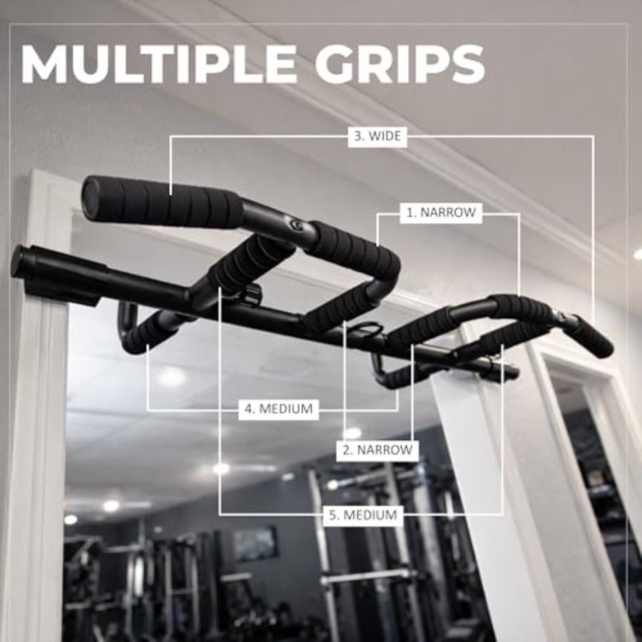 Doorway Pull Up Bar Set with S - Home Bar And Gym recension och pris