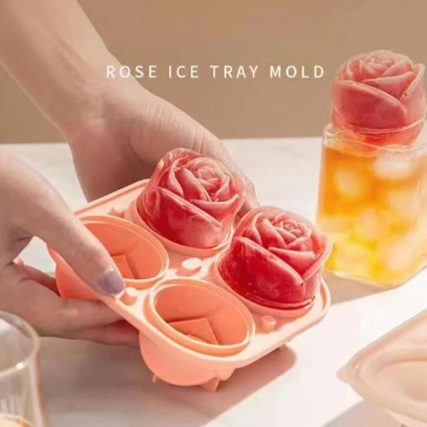 3D Rose Silicone Ice Molds 4-H - Ice Mold Sphere recension och pris