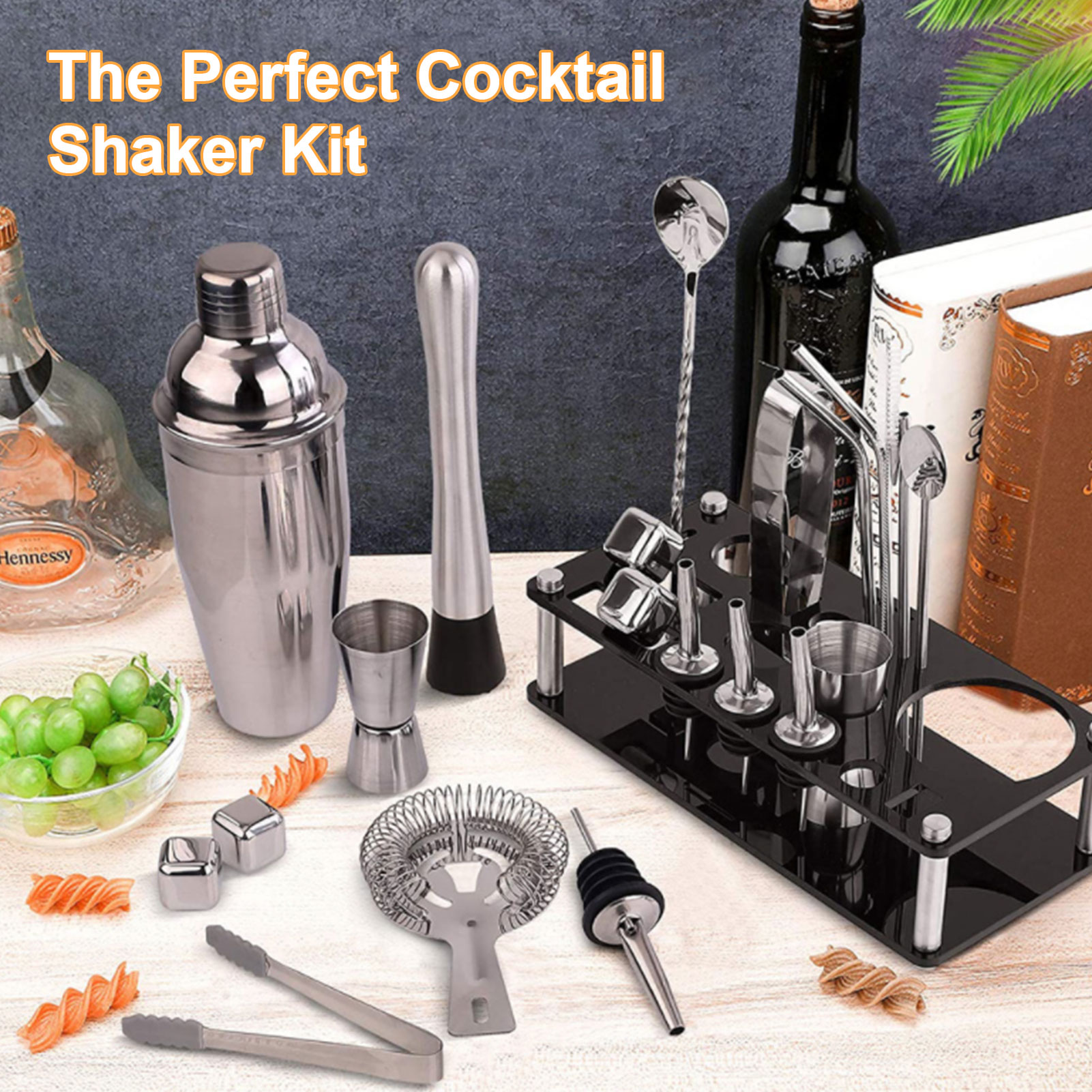 Cocktail Making Set Shaker Sta - Cocktail Recipe Book recension och pris